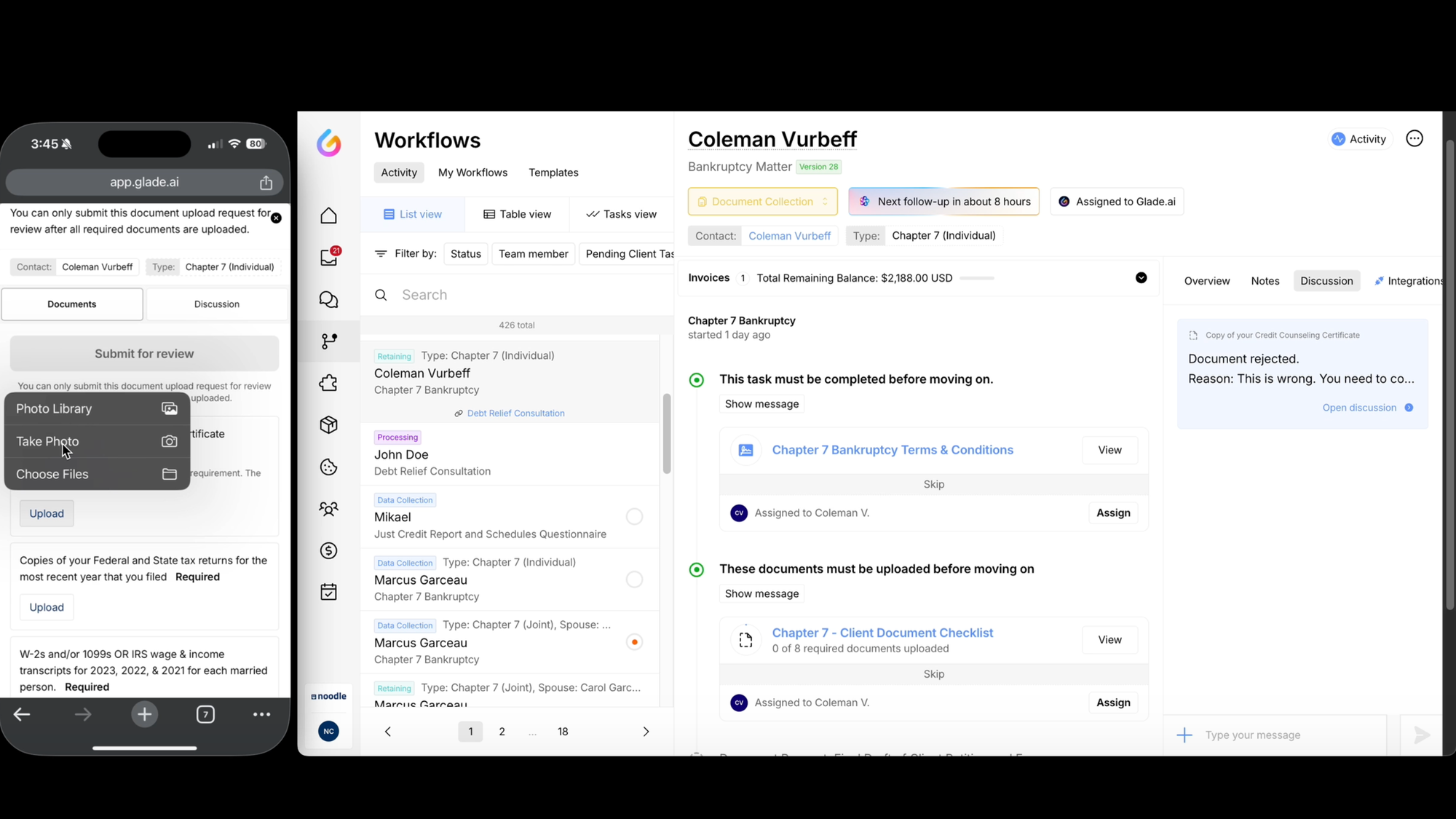 How Does Glade’s Document Checklist Work?